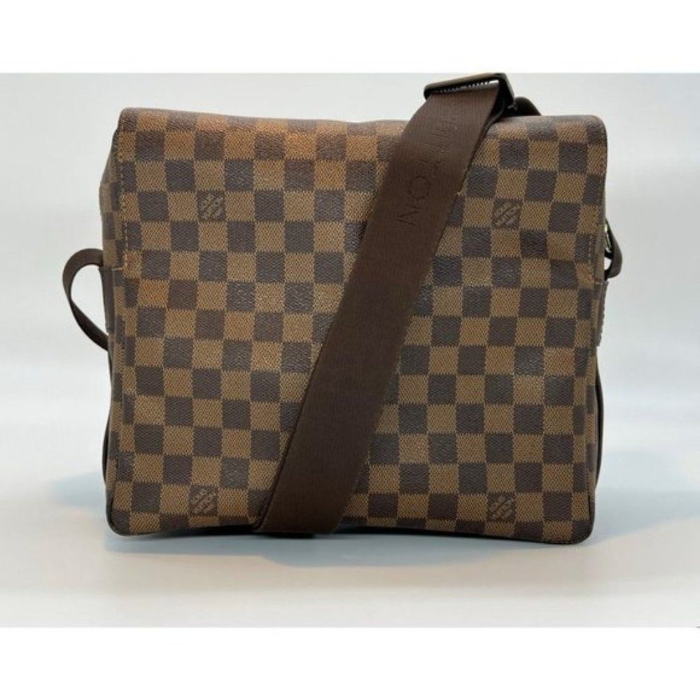 Louis Vuitton Naviglio Brown Damier Ébène Crossbody Bag in Excellent Condition